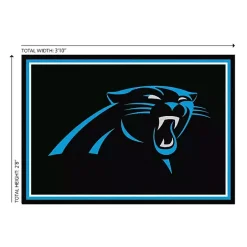 Outlet Kirklands Home Carolina Panthers Area Rug, 3x4 Black