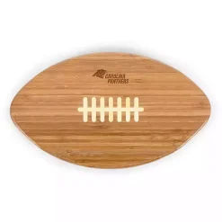 Best Kirklands Home Carolina Panthers Bamboo Football Cutting Board Tan