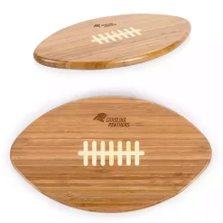 Best Kirklands Home Carolina Panthers Bamboo Football Cutting Board Tan