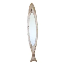Best Kirklands Home Carved Wooden Fish Wall Mirror