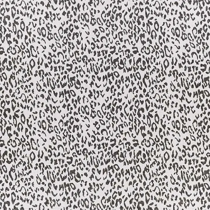 New Kirklands Home Cauli Leopard Print Outdoor Rug, 7x7 Black