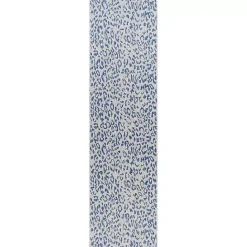 Hot Kirklands Home Cauli Leopard Print Outdoor Runner Rug, 2x12 Blue