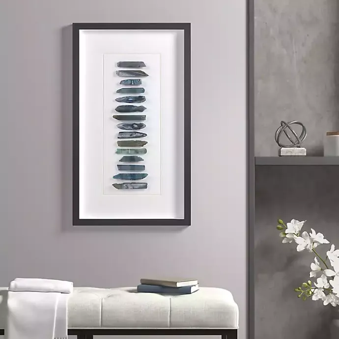 Kirklands Home Cerulean Agate Martha Stewart Shadowbox Plaque