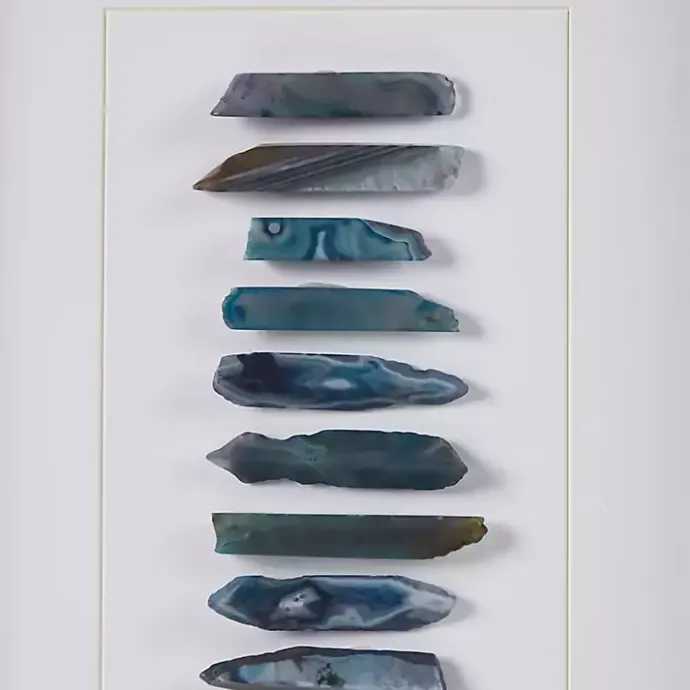 Kirklands Home Cerulean Agate Martha Stewart Shadowbox Plaque