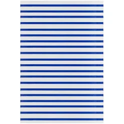 Hot Kirklands Home Cerulean Stripes Outdoor Area Rug, 4x6