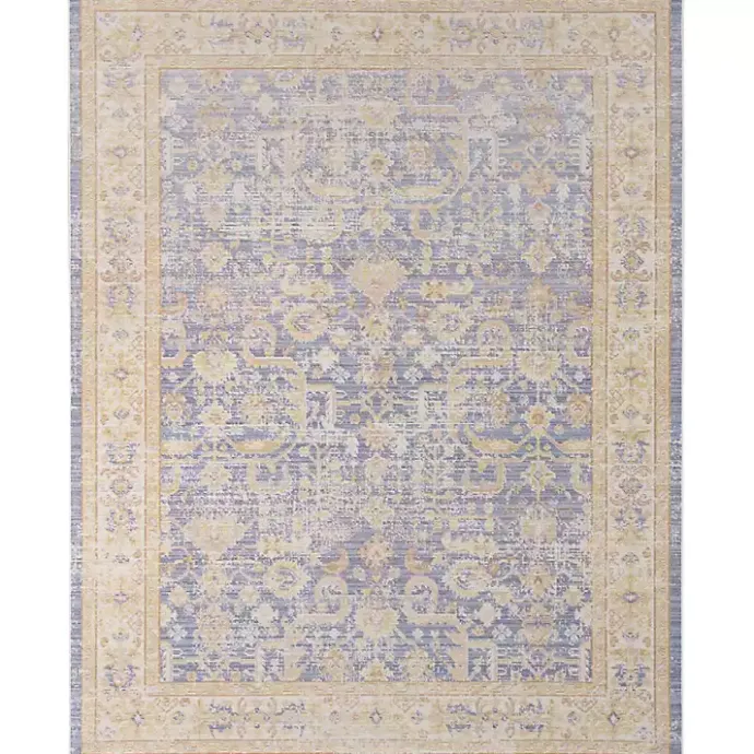 Outlet Kirklands Home Cerulean Vintage Border Accent Rug