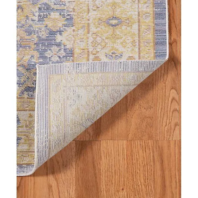 Outlet Kirklands Home Cerulean Vintage Border Accent Rug