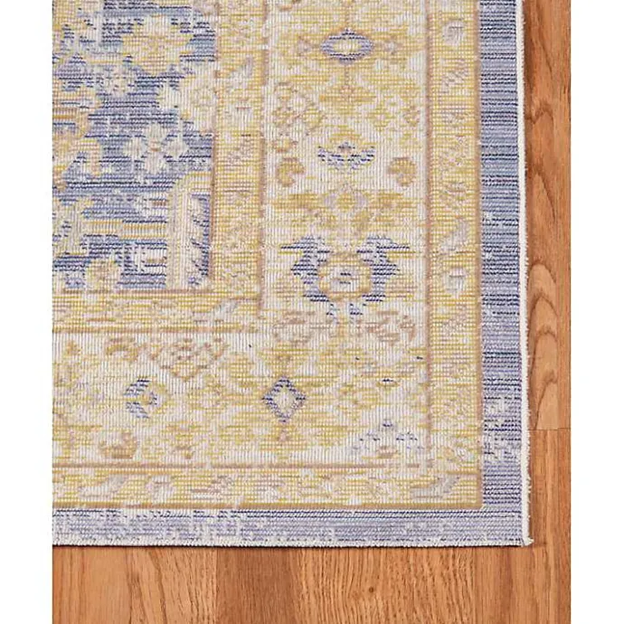 Outlet Kirklands Home Cerulean Vintage Border Accent Rug