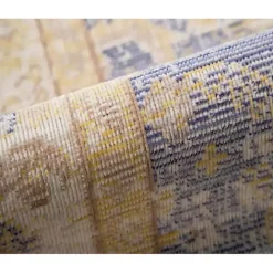Outlet Kirklands Home Cerulean Vintage Border Accent Rug