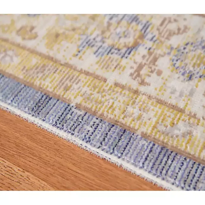 Outlet Kirklands Home Cerulean Vintage Border Accent Rug