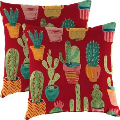 Kirklands Home Cetera Sunrise Outdoor Pillows, Set of 2