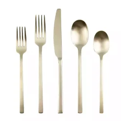 Best Kirklands Home Champagne Glimmer 20-pc. Flatware Set Gold
