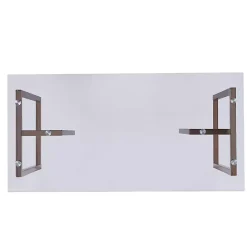 New Kirklands Home Champagne Iron and Glass Desk Gold