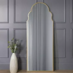 Outlet Kirklands Home Champagne Maria Arch Full Length Mirror Gold