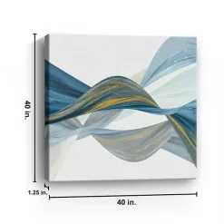 Outlet Kirklands Home Changing Currents I Giclee Canvas Art Print Blue
