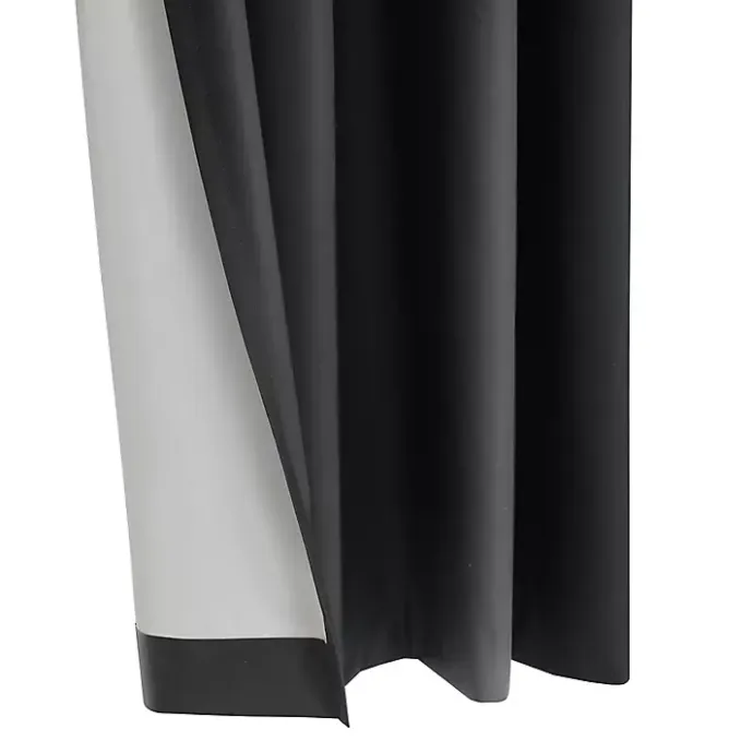 Best Kirklands Home Charcoal Alpine Blackout Curtain Panel, 108 in. Gray