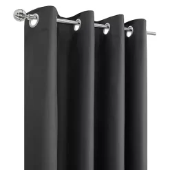 Outlet Kirklands Home Charcoal Alpine Blackout Curtain Panel, 95 in. Gray