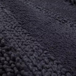 Sale Kirklands Home Charcoal Asymmetrical Cotton Bath Mat Gray