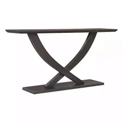 Sale Kirklands Home Charcoal Ramus Console Table Black