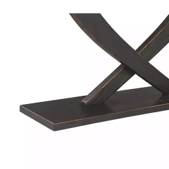 Sale Kirklands Home Charcoal Ramus Console Table Black