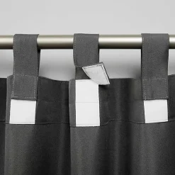 Clearance Kirklands Home Charcoal Cabana Outdoor Curtain Panel Set, 108 in.