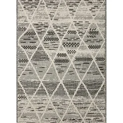 New Kirklands Home Charcoal Gradient Diamond Area Rug, 5x7
