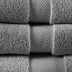 Sale Kirklands Home Charcoal 6-pc. Oversized Cotton Bath Towel Set Gray