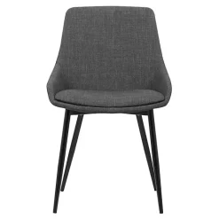 Outlet Kirklands Home Charcoal Upholstered Mia Dining Chair Gray