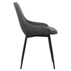 Outlet Kirklands Home Charcoal Upholstered Mia Dining Chair Gray