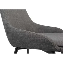 Outlet Kirklands Home Charcoal Upholstered Mia Dining Chair Gray