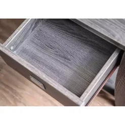 Sale Kirklands Home Charcoal Wood Single Drawer Side Table Gray