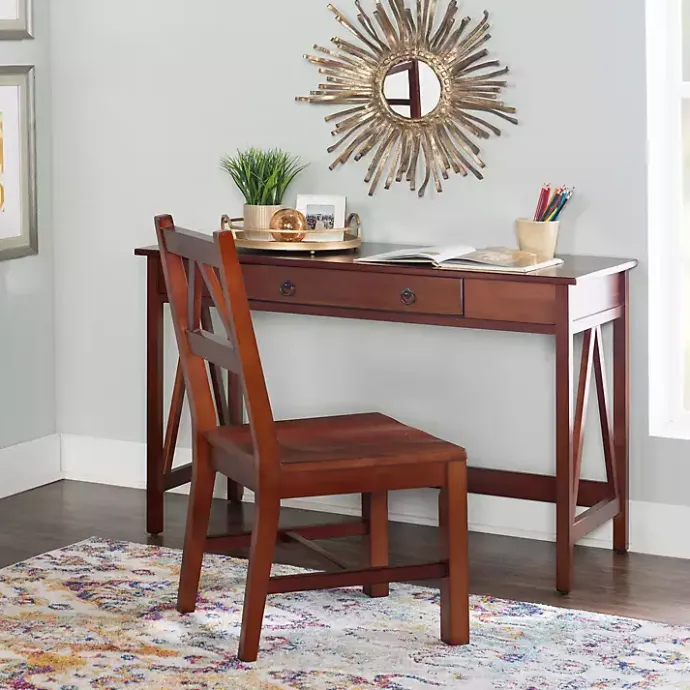 Discount Kirklands Home Charleston Antique Tobacco Desk Brown