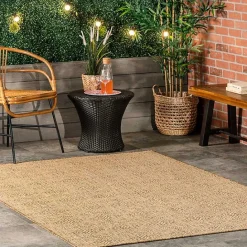 Outlet Kirklands Home Charlotte Elegant Outdoor Rug, 8x10 Tan