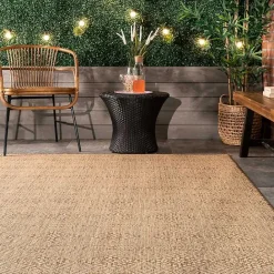 Outlet Kirklands Home Charlotte Elegant Outdoor Rug, 8x10 Tan