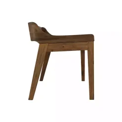 Online Kirklands Home Chestnut Acacia Wood Cushioned Bench Brown