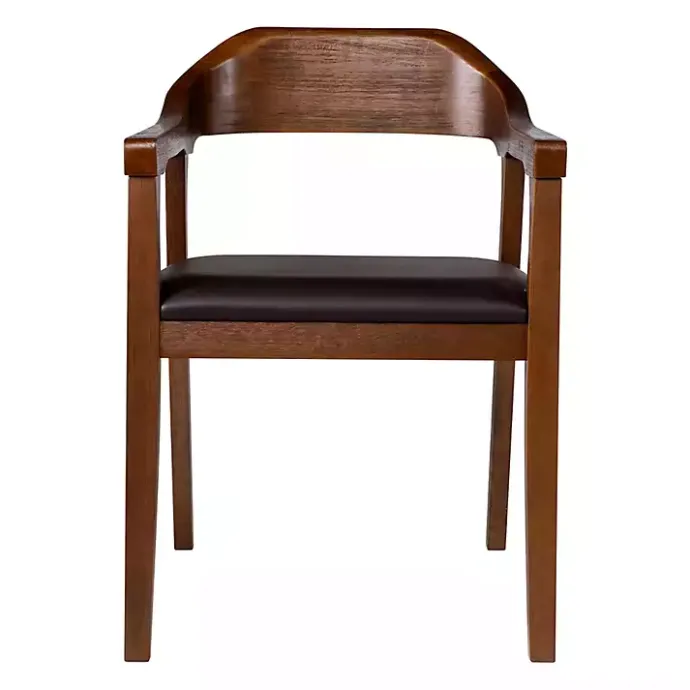 New Kirklands Home Chestnut Ramus Dining Armchairs, Set of 2 Brown