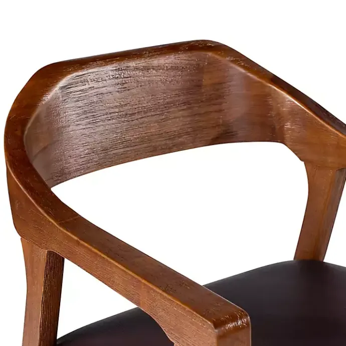 New Kirklands Home Chestnut Ramus Dining Armchairs, Set of 2 Brown