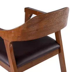 New Kirklands Home Chestnut Ramus Dining Armchairs, Set of 2 Brown