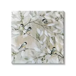 Outlet Kirklands Home Chickadee Birds on Branch Canvas Art Print, 36x36