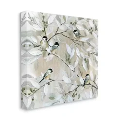 Outlet Kirklands Home Chickadee Birds on Branch Canvas Art Print, 36x36
