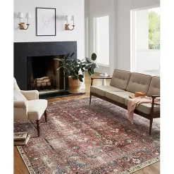 Clearance Kirklands Home Chris Loves Julia x Loloi Jules Merlot Rug, 7x9