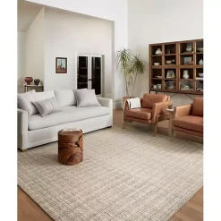 Hot Kirklands Home Chris Loves Julia x Loloi Polly Tan Grid Rug, 2x9