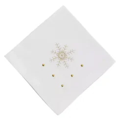 Clearance Kirklands Home Christmas Snowflake Embroidered 4-pc. Napkin Set White