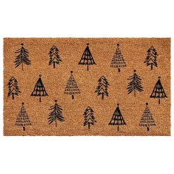 Online Kirklands Home Christmas Tree Farm Coir Doormat