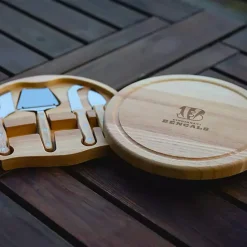 Outlet Kirklands Home Cincinnati Bengals Cheese Board and Tool Set Tan