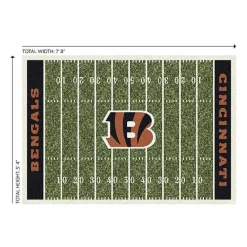 Discount Kirklands Home Cincinnati Bengals Home Field Area Rug, 6x8