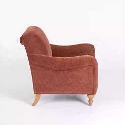 New Kirklands Home Cinnamon English Armchair Red