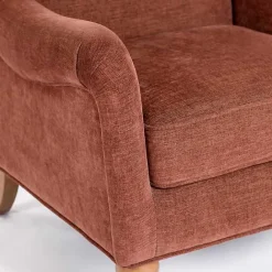 New Kirklands Home Cinnamon English Armchair Red