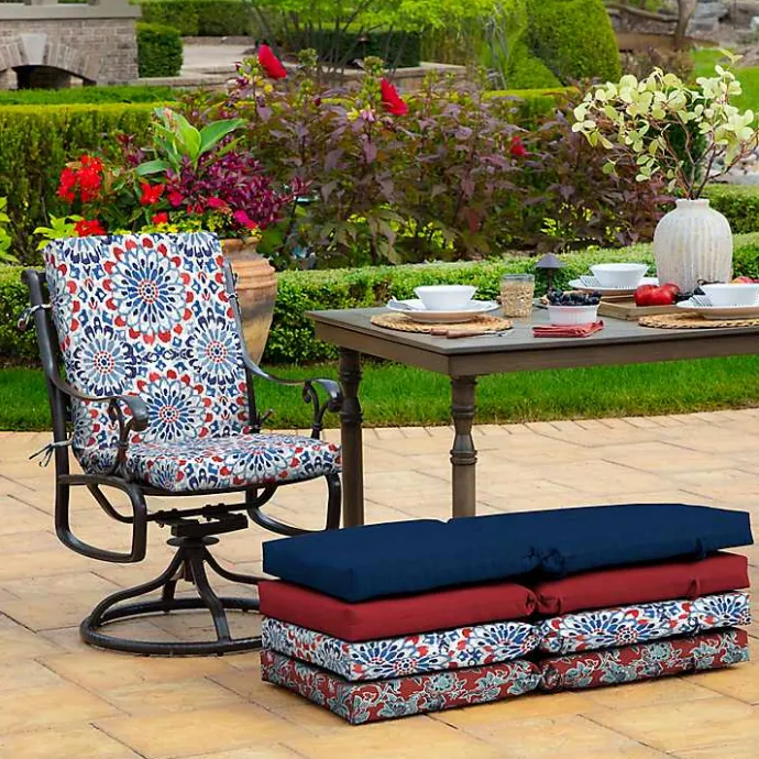New Kirklands Home Clark Luxe Outdoor Dining Chair Cushion