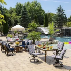 New Kirklands Home Clark Luxe Outdoor Dining Chair Cushion